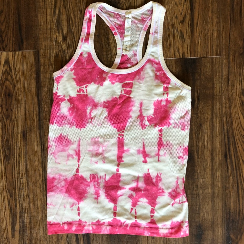 Lululemon Run Swiftly Tank - Rare Pink Tie-Dye